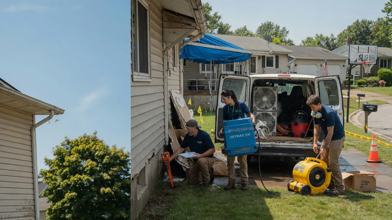 Ceiling Leak Cleanup in Flushing, OH near me